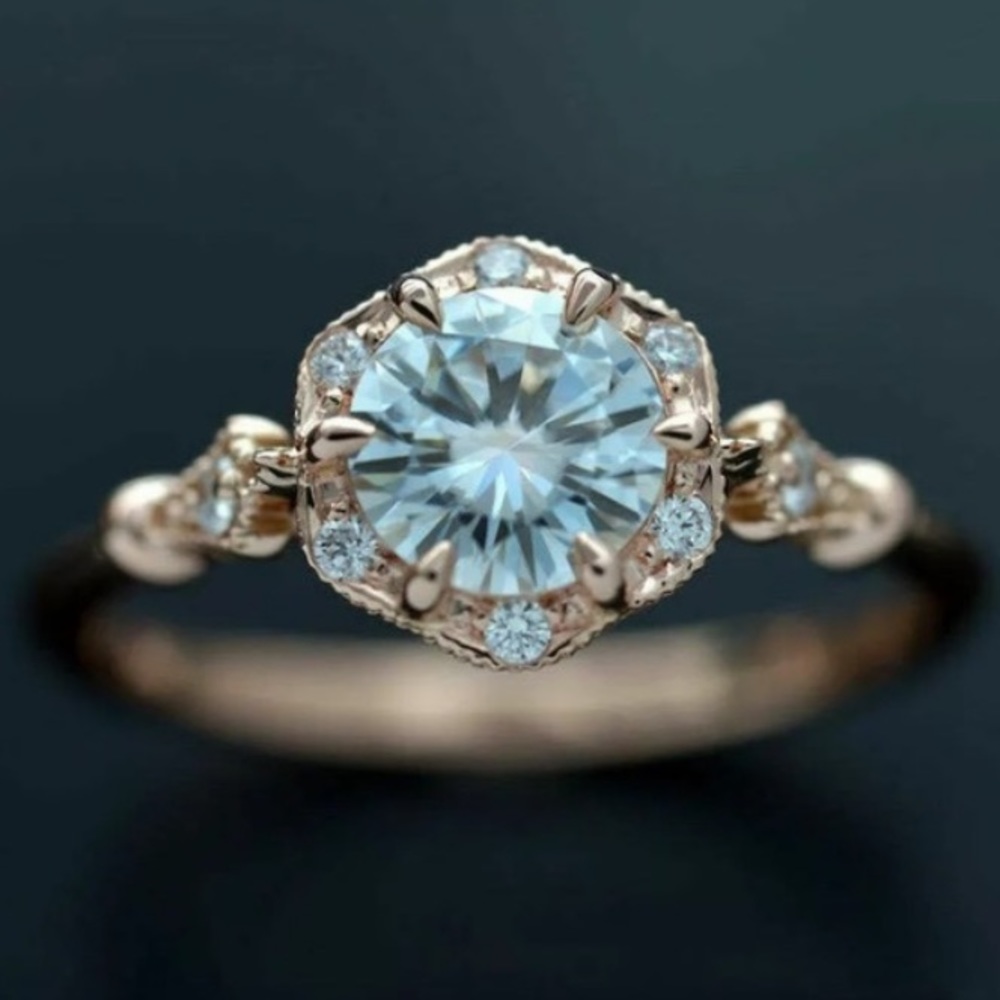 Rose Gold Filled White Sapphire - Picture 5 of 5